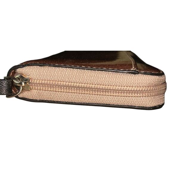 Kate Spade Mavis Street Neda Continental Zip Sparkle Rose Gold Wallet - Picture 3 of 8